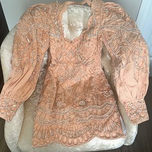 ASOS luxe rhinestone embellished mini dress